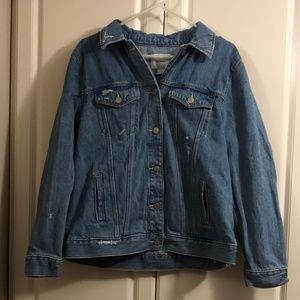 Old Navy Distressed Boyfriend Denim Jacket